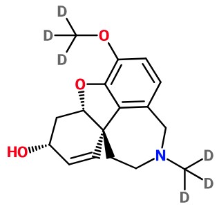 MCA01040 Galanthamine-O-(methyl-d3)-N-(methyl-d3) (image for) MCA01040 Galanthamine-O-(methyl-d3)-N-(methyl-d3)